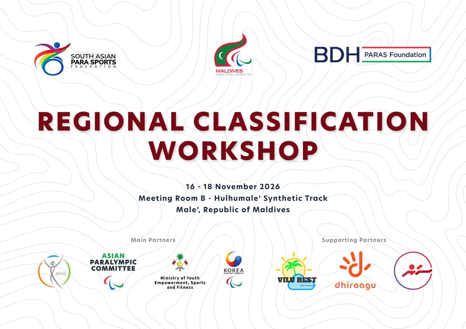 Regional Classification Workshop announcement featuring the organising and partner logos.